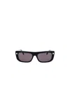 Givenchy Logo-engraved Rectangle-frame Sunglasses In Gray