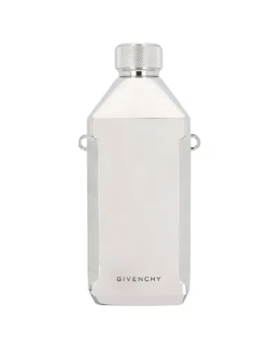 Givenchy Logo Engraved Stainless Steel Water Bottle In Transparent
