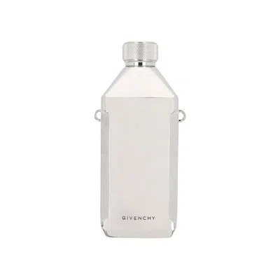 Pre-owned Givenchy Logo Engraved Stainless Steel Water Bottle 'silver' | Men's Size Onesize