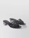 Givenchy Logo Fabric Sandals Sculpture Heel