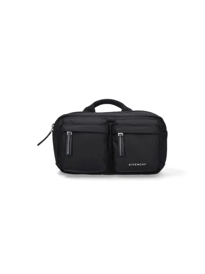 Givenchy Multi-pocket Top-handle Belt Bag In Black