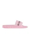 Givenchy Logo Flat Bottom Flip-flop In Pink