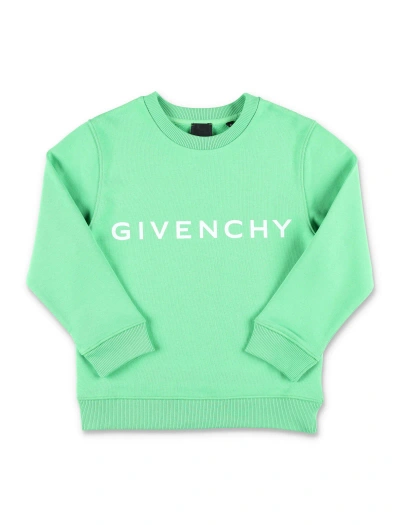 Givenchy Kids' Logo Fleece In Green