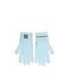 Givenchy Logo Gloves In Blue