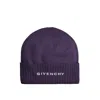 Givenchy Wool Logo Hat Women In Purple