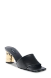 Givenchy Logo Heel Sandal In Black