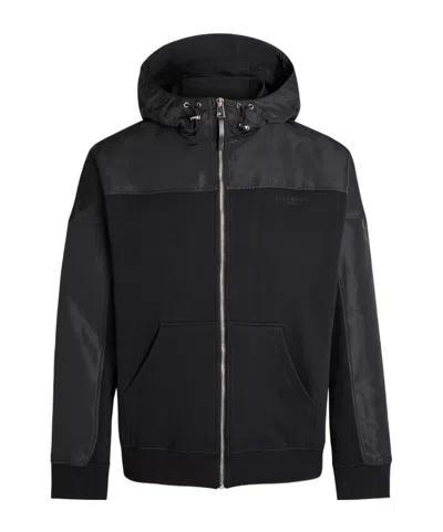 Givenchy Logo Hooded Cotton And Shell Windbreaker Jacket In Pink