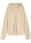 Givenchy Logo Cotton-blend Velvet Hoodie In Sand