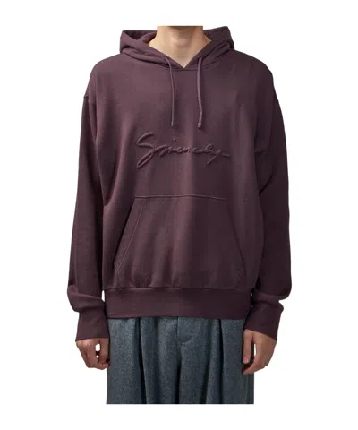 GIVENCHY GIVENCHY LOGO EMBOSSED DRAWSTRING HOODIE