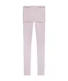 Givenchy Logo Imitation Mini Skirt Trim Slim Jeans In Purple