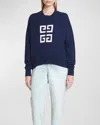 Givenchy 4g Sweater In Cashmere In Navywhite