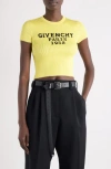 Givenchy Cropped Top In Fine Rib In Yellow