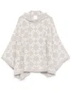 Givenchy Poncho En Jacquard Monogramme 72 In 250 - Beige