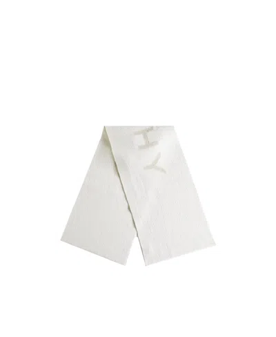Givenchy Logo Intarsia-knit Scarf In White