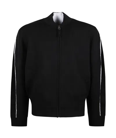 GIVENCHY GIVENCHY LOGO-INTARSIA KNITTED JACKET