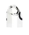 Givenchy Logo-intarsia Wool Scarf In White