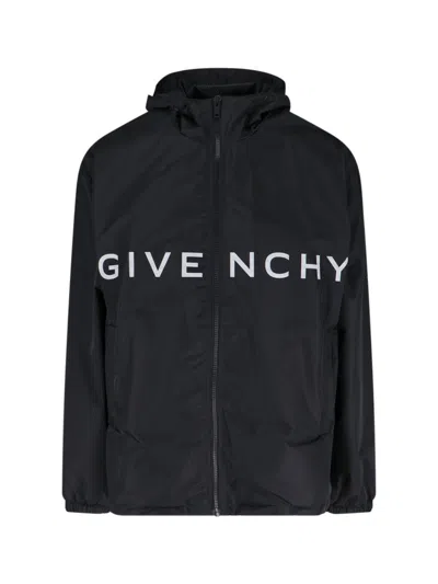 Givenchy Logo Jacket In Black  