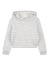 Givenchy Logo-jacquard Hoodie In Gray