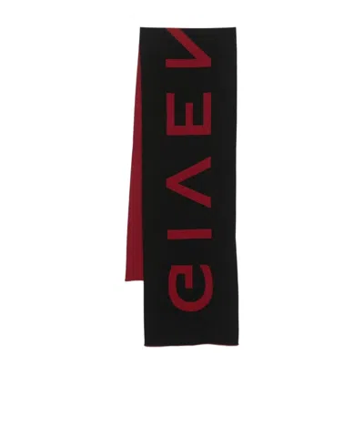 Givenchy Logo-jacquard Scarf In Black