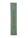 Givenchy Contrasting Logo Scarf In Green