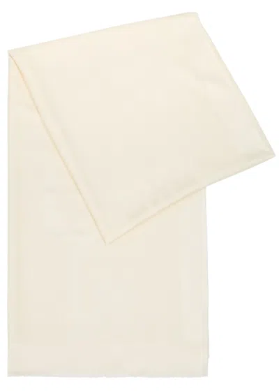Givenchy Logo-jacquard Silk-blend Scarf In White
