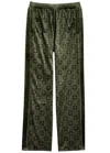 Givenchy Pantalon De Jogging En Velours Monogramme 72 In Green