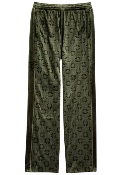 GIVENCHY GIVENCHY LOGO-JACQUARD VELOUR SWEATPANTS