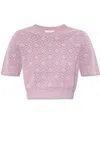 Givenchy Logo-embroidered Crewneck Sweater In Pink