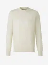 Givenchy Men's Ivory Cotton Sweater In Embroidered Logo On The Front