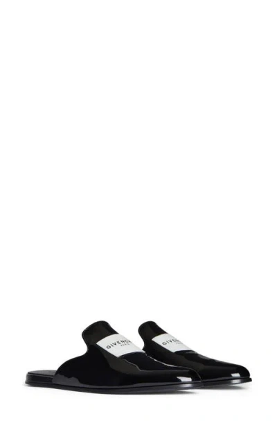 Givenchy Logo Label Lounge Slipper Mule In Black