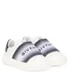 Givenchy White Sneakers For Kids With Logo In Black