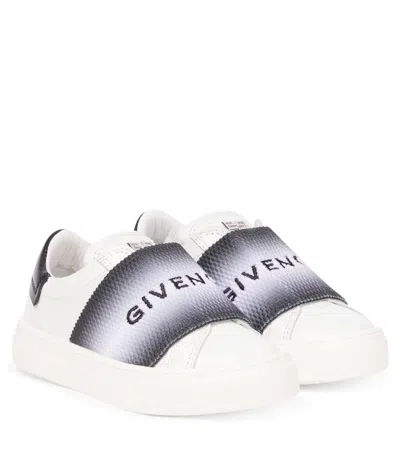 GIVENCHY LOGO LEATHER SNEAKERS