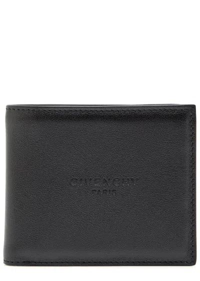 Givenchy Logo Leather Wallet In Black
