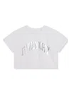 GIVENCHY LOGO-LETTERING COTTON CROPPED T-SHIRT