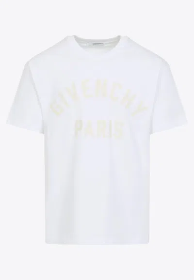 Givenchy Logo Lettering Crewneck T-shirt In White