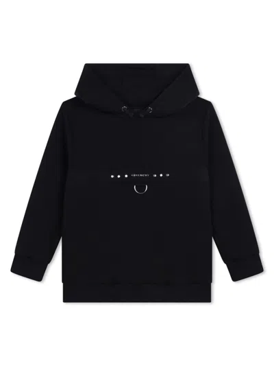 GIVENCHY LOGO-LETTERING HOODIE