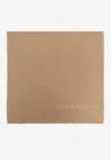 Givenchy Logo Lettering Silk Scarf In Sand