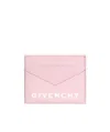 Givenchy Logo Logo Leather Clip In Pink