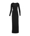 Givenchy Logo Long-sleeved Dress In Black