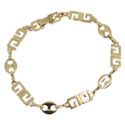 Pre-owned Givenchy Logo Metal Gold Metal Bracelet Jewelry ()