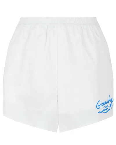 Givenchy Logo Mini Short In White