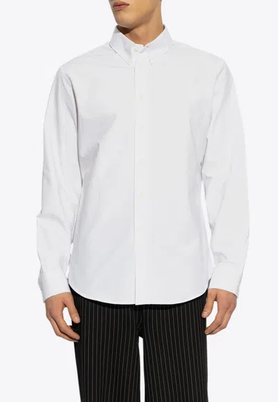 GIVENCHY LOGO MONOGRAM BUTTON-UP SHIRT