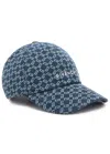 Givenchy Logo-monogrammed Denim Cap In Blue