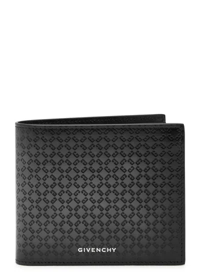 Givenchy Logo-monogrammed Leather Wallet In Gray