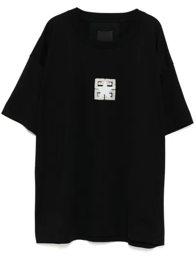 Givenchy Logo Motif T-shirt In Black