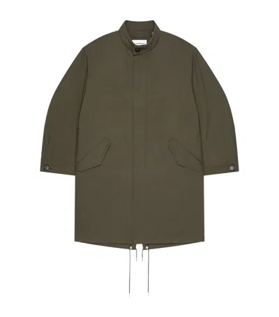 Givenchy Logo Parka Jacket In Green