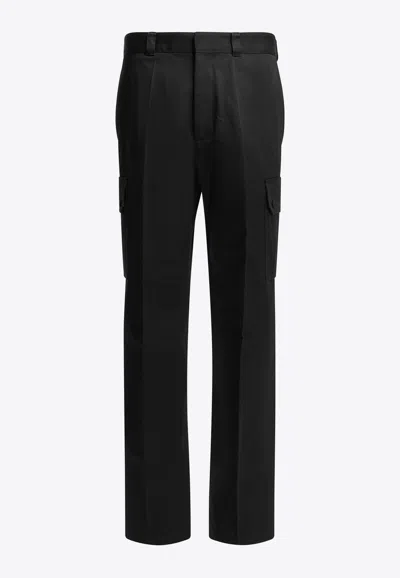 GIVENCHY LOGO PATCH CARGO PANTS