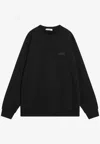 Givenchy Crew Neck Cotton Sweatshirt In Black