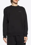 Givenchy Logo-patch Crewneck Sweatshirt In Black