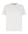 Givenchy Men White Crew Neck T-shirt With Logo On Front And Back In Cotton Man In White